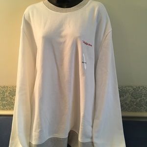 Calvin Klein white sweatshirt